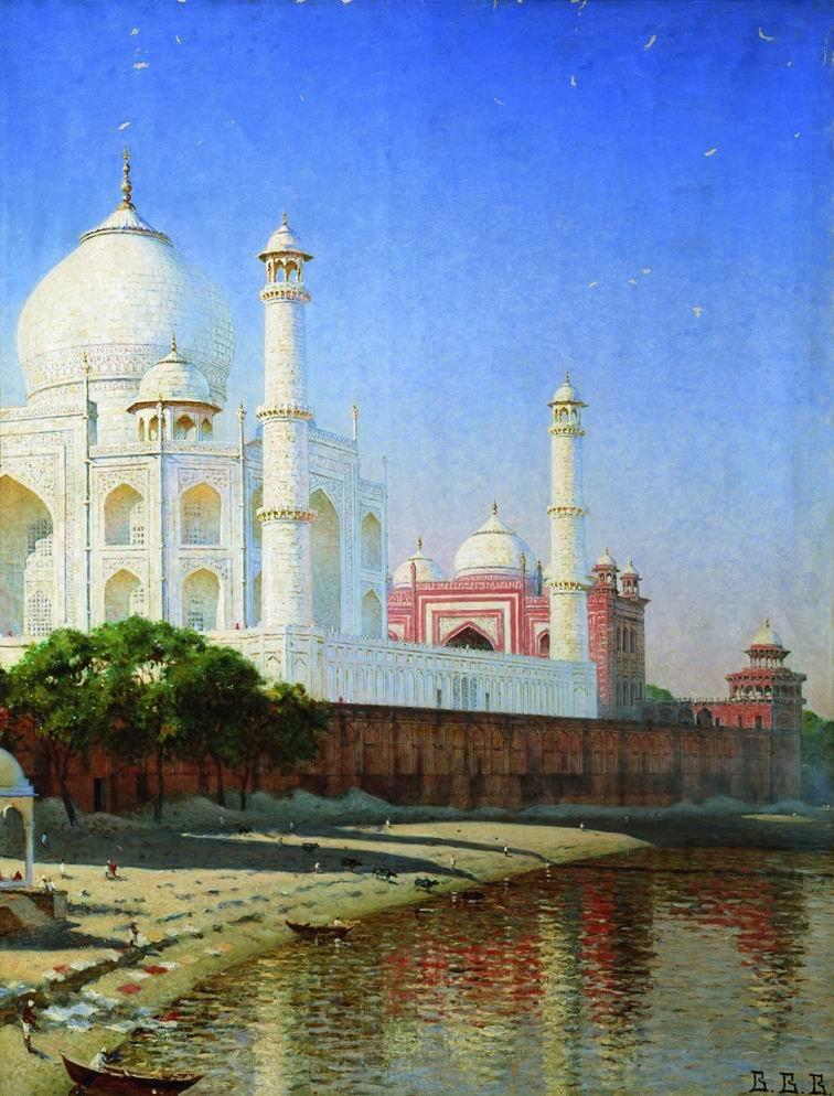 Taj Mahal Mausoleum (1876).