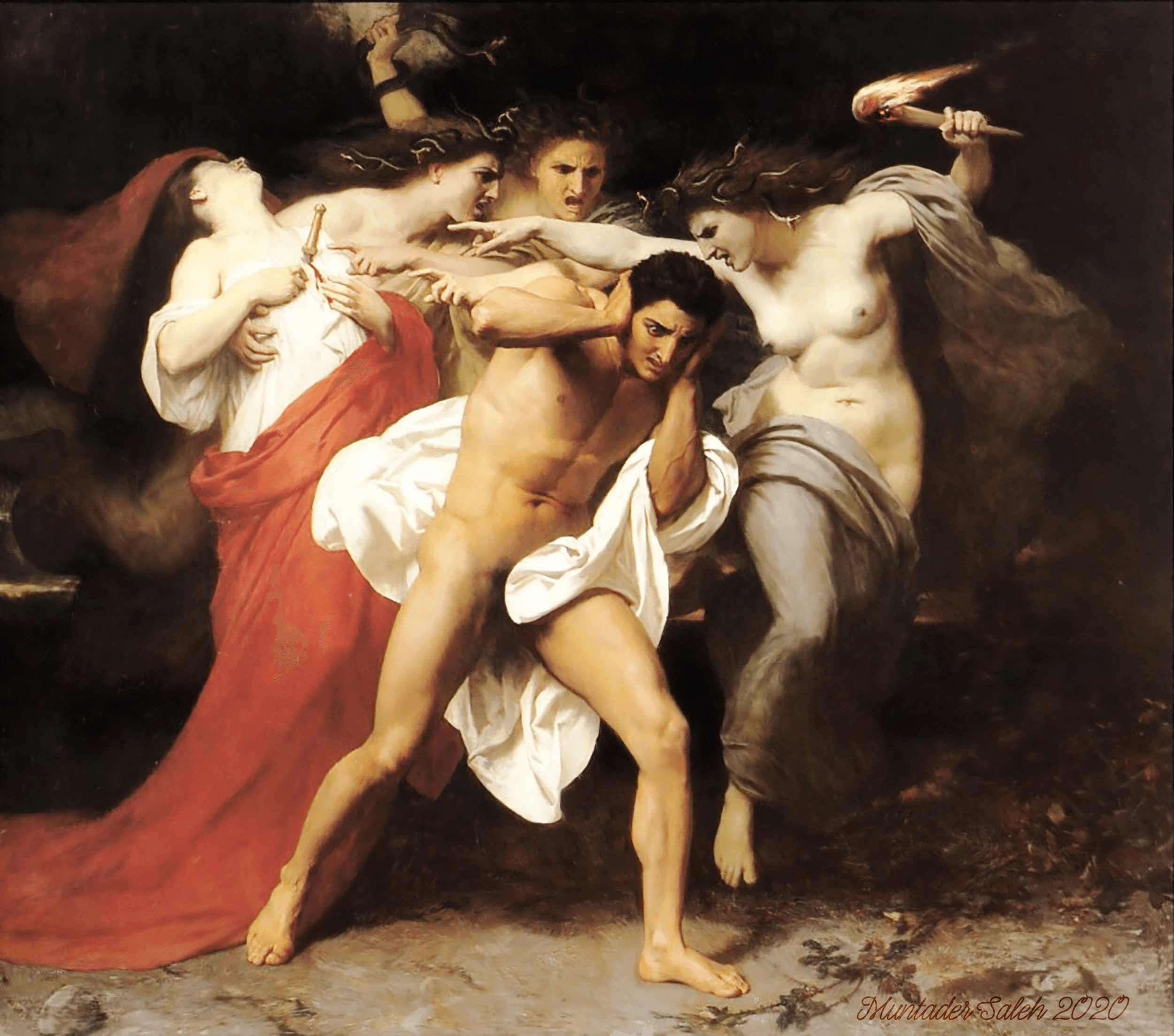 Orestes Pursued by the Furies (1862).