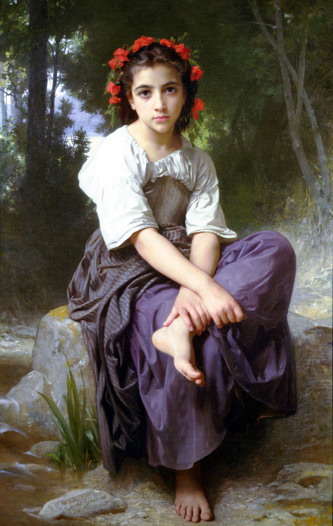 At the Edge of the Brook (1875).