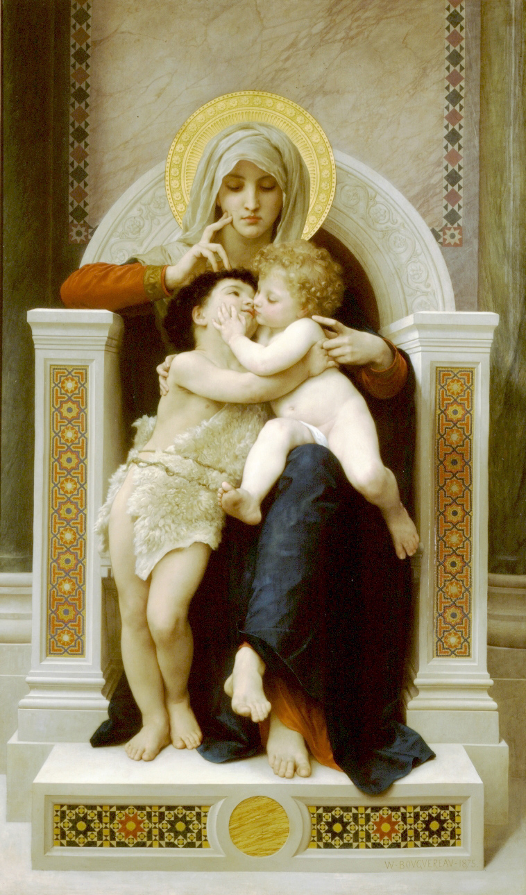 The Virgin, Jesus and Saint John Baptist (1875).