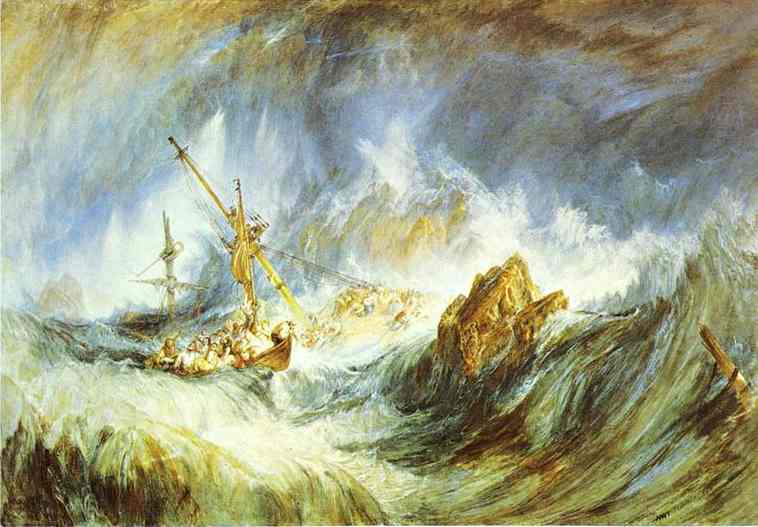 A Storm (Shipwreck) (1823).