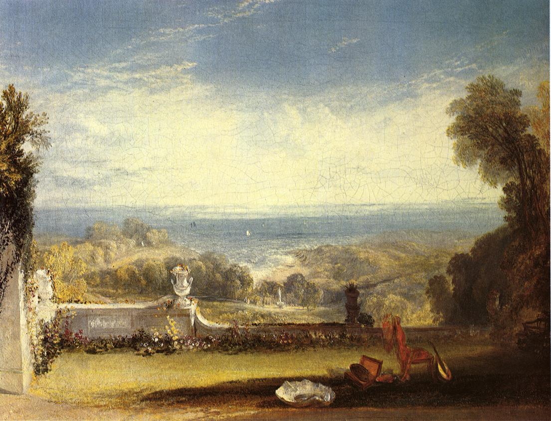 View from the Terrace of a Villa at Niton, Isle of Wight (1826).