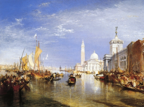 Venice, The Dogana and San Giorgio Maggiore (1834).