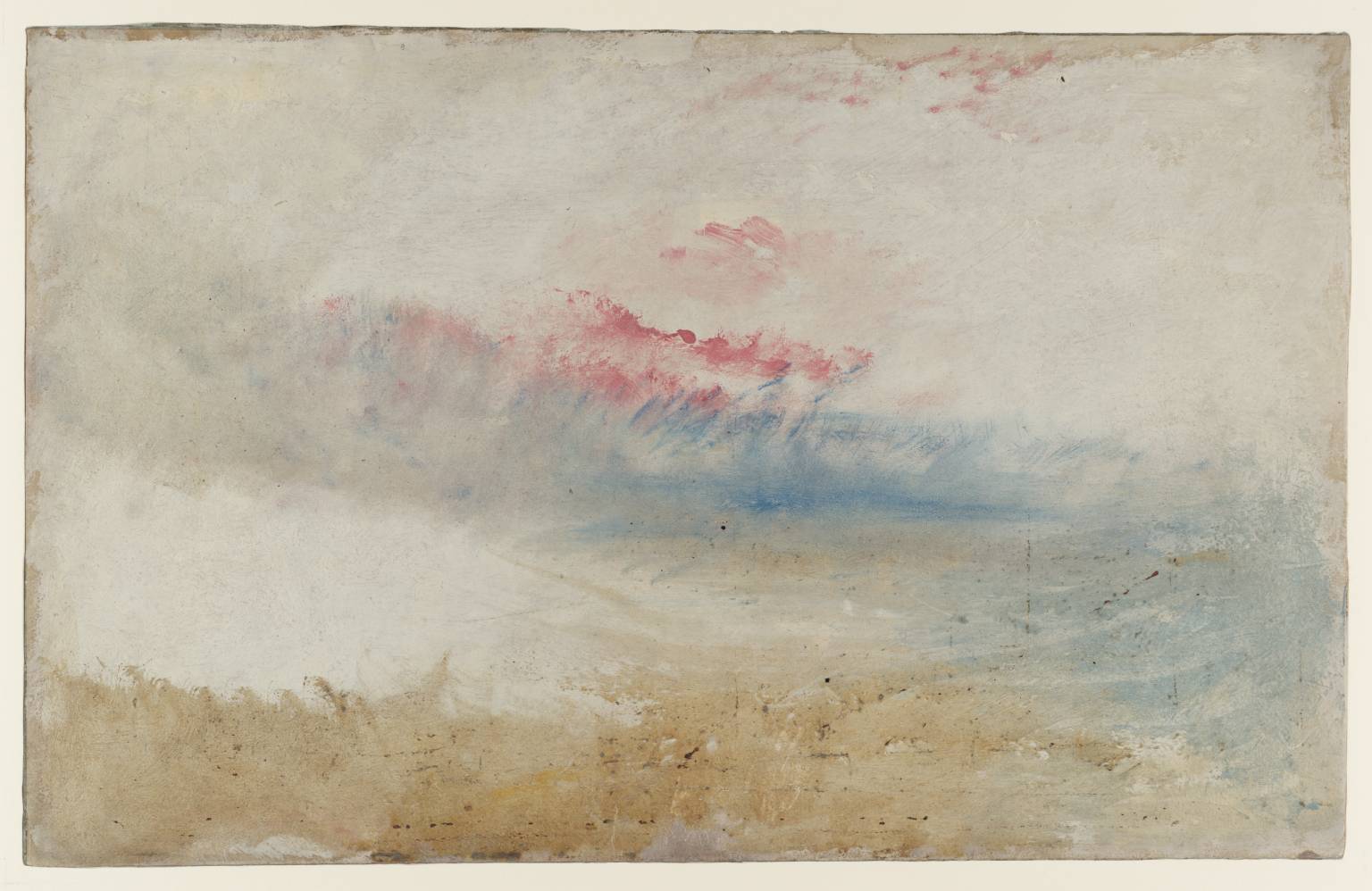 Red Sky over a Beach (1845).